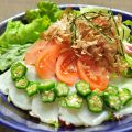 料理メニュー写真&nbsp;水蛸とオクラのさっぱり梅しそサラダ