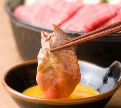 料理メニュー写真&nbsp;★すきやき特選牛コース