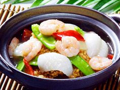 料理メニュー写真 フカヒレ入り海鮮おこげ