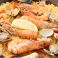 料理メニュー写真&nbsp;魚介類のパエリャ