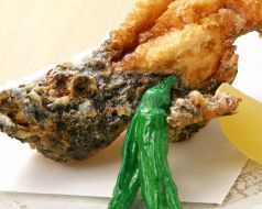 料理メニュー写真 おこぜの唐揚げ