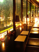 西川の夜景の灯りを…
