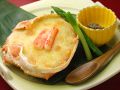 料理メニュー写真&nbsp;かにクリーム甲羅焼き