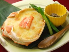 料理メニュー写真&nbsp;かにクリーム甲羅焼き