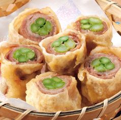 料理メニュー写真 ●【豚肉のアスパラ巻き揚げ】