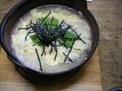 料理メニュー写真&nbsp;丹波鶏と九条葱の雑炊