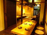 地下のお部屋は最大45名OK
