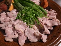 料理メニュー写真&nbsp;冷製鶏ハラミのしゃぶしゃぶ