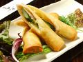 料理メニュー写真&nbsp;生ハムチーズアスパラ春巻き