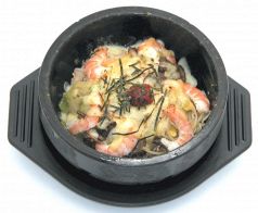 料理メニュー写真 石焼えびチーズビビンバ