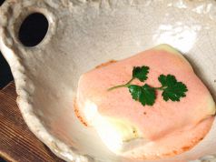 料理メニュー写真 熱々めんたいち~ず豆腐
