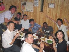 唯一の座敷で楽しい歓送迎会♪