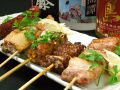 料理メニュー写真&nbsp;焼鳥（バラ・皮・つくね・手羽先・アラビキウインナー）