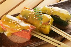 料理メニュー写真&nbsp;京生麩の二色味噌田楽(2本)