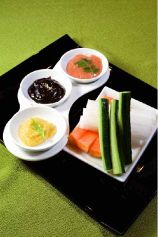 料理メニュー写真 味噌三種盛り