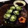 料理メニュー写真 比叡ゆばと茶そばの巻き寿司