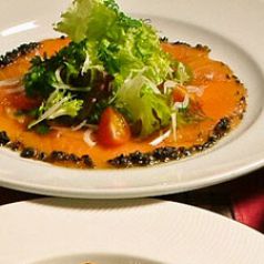 料理メニュー写真&nbsp;自家製ノルウェーサーモンのマリネ　