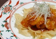 料理メニュー写真 大海老のチリソース