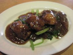 料理メニュー写真 カキの山椒醤油炒め
