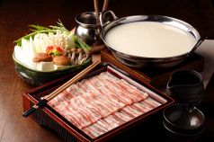 料理メニュー写真 黒豚肉と京野菜のしゃぶしゃぶ