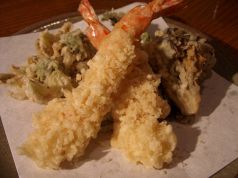 料理メニュー写真 車えび入、天ぷら盛り合せ