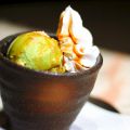 料理メニュー写真&nbsp;抹茶と黒糖菓子のミニパフェ