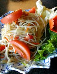 料理メニュー写真 青パパイヤとトマトの辛口サラダ