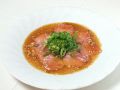 料理メニュー写真&nbsp;マグロのカルパッチョ　柚子胡椒ポン酢風味