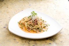 料理メニュー写真&nbsp;梅昆布茶のちりめんパスタ