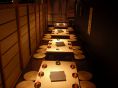 テーブルをつければ最大４５名の宴会可能！