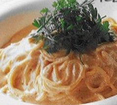 料理メニュー写真 たらこクリームのカルボナーラ