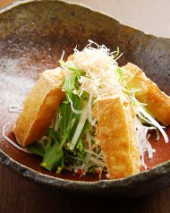 料理メニュー写真 京野菜と手揚げのサラダ