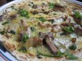 料理メニュー写真&nbsp;鶏とキノコと茄子のパリパリピザ