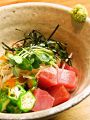 料理メニュー写真&nbsp;ねばねば爆弾（鮪、メカブ、オクラ、納豆、山芋、卵黄）