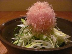 料理メニュー写真&nbsp;九条ねぎじゃこの辛味サラダ