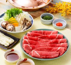 料理メニュー写真&nbsp;国産牛しゃぶしゃぶ