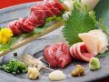 料理メニュー写真&nbsp;馬刺し4点盛り