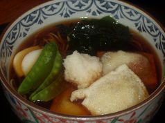 料理メニュー写真 揚げもちおろしそば/ 穴子天そば(朝〆)