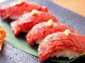 料理メニュー写真&nbsp;炙り和牛握りすし