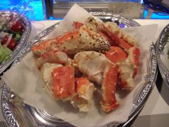 料理メニュー写真 茹でたての本タラバカニ