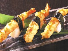 料理メニュー写真&nbsp;大海老天むす3貫
