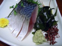 料理メニュー写真 自家製〆さば/やりいか刺身