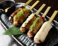 料理メニュー写真&nbsp;チーズつくね串/梅シソつくね串/ワサマヨつくね串