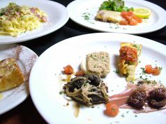 料理メニュー写真&nbsp;[コース]前菜4種/パスタ,ピッツァ,リゾットから1種/魚or肉,/デザート,/パン,ドリンク