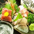 料理メニュー写真&nbsp;本日特選鮮魚お造り五点盛り