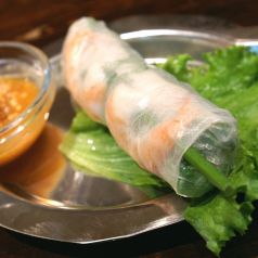 料理メニュー写真&nbsp;海老と豚肉の生春巻き（スタンダード）