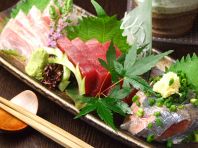毎日仕入れる鮮魚
