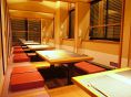 少人数に合わせて区切り個室にもできます。
