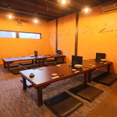 お座敷の半個室をご用意しています!最大18名様でご利用いただけます!