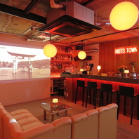 ゆったりしたオシャレ空間は貸切利用もOK